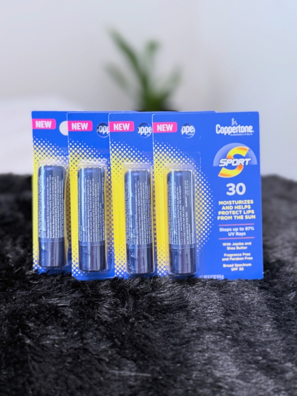 Coppertone Sport SPF 30 Lip Balm Pack - Blue & Yellow